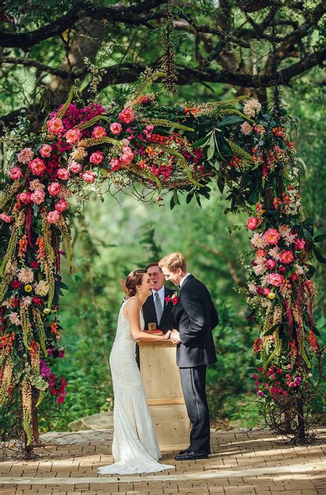 27 Beautiful Floral Wedding Arches To Swoon Over Fall Wedding Colors