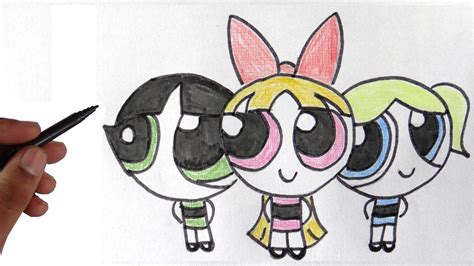 How To Draw The Powerpuff Girls Really Easy Drawing Tutorial Chegospl