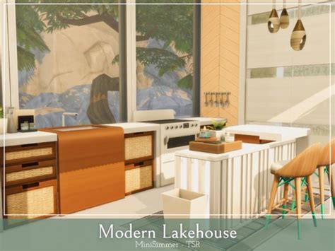 The Sims Resource Modern Lake House By Mini Simmer • Sims 4 Downloads