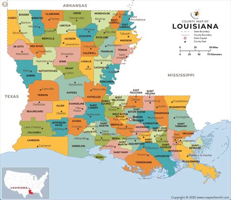 Louisiana Cities Map Paul Smith