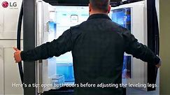 LG Refrigerator - Level Refrigerator to Reduce Common Issues