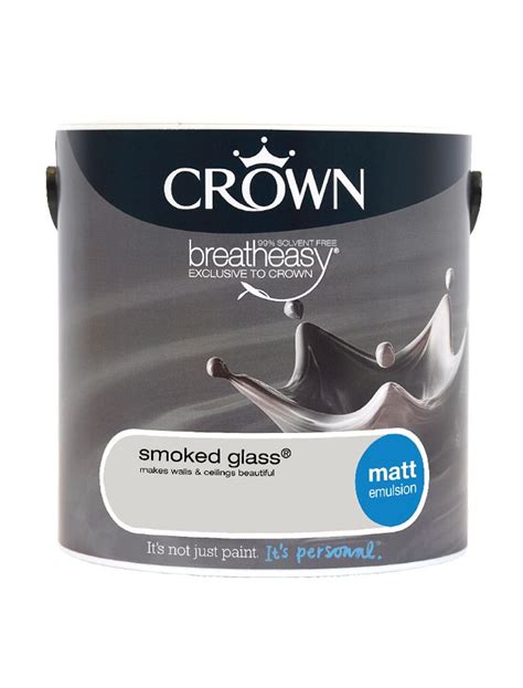 Smoked Glass Matt Standard Emulsion Crown Paints Crown Paints Crown Paint Colours