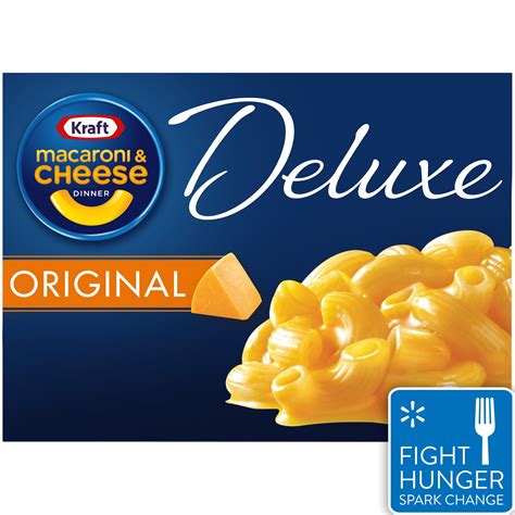 Kraft Deluxe Original Cheddar Macaroni And Cheese Dinner 14 Oz Box