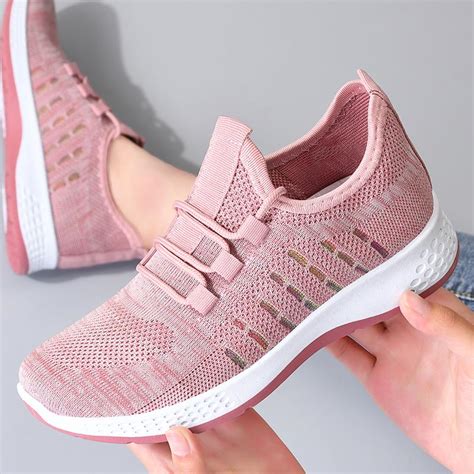 Buy Women Sports Shoes Ladies Outdoor Running Shoes Mesh Breathable