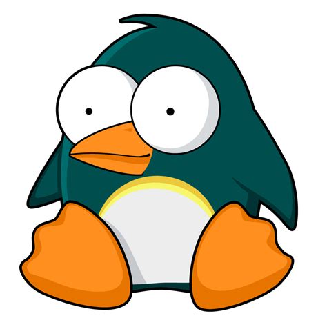 Cute Cartoon Penguin As A Graphic Illustration Free Image Download