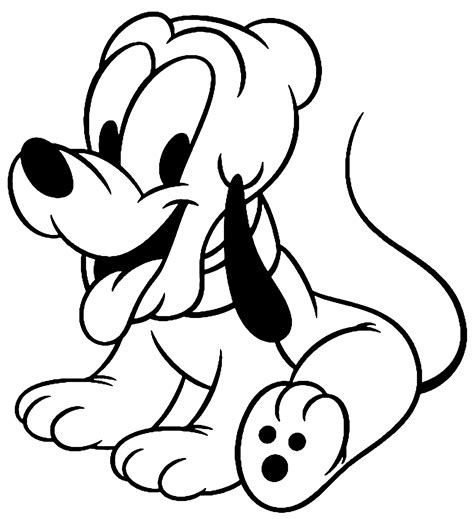 Cute And Easy Pluto Coloring Pages For Toddlers Print Color Craft