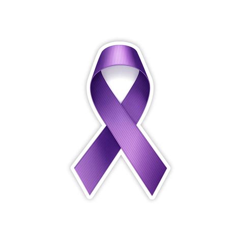 Purple Cancer Ribbon Cancer Awareness Yard Sign Signway