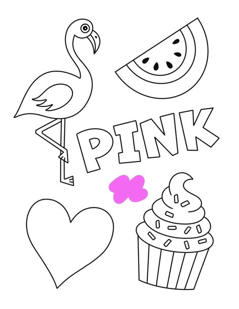 Pink Color Activities And Worksheets For Preschool ⋆ The Hollydog Blog