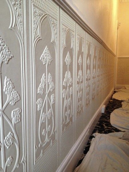 Lincrusta Dado Panels Installation Project In Cheshire Hall Wallpaper