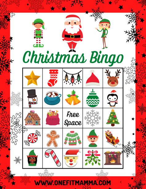 10 Free Printable Christmas Bingo Games Fun Squared