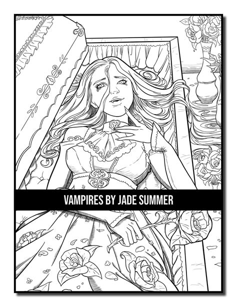 Vampires Coloring Book Jade Summer