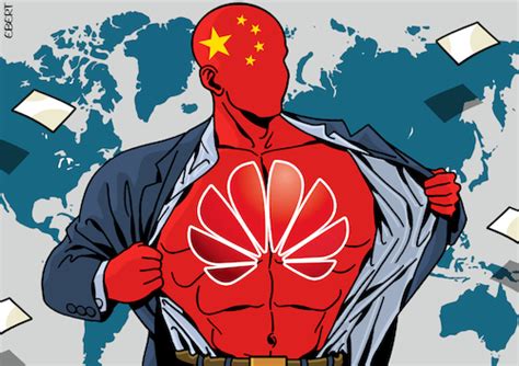 Huawei Shows The Muscles By Enrico Bertuccioli Politics Cartoon