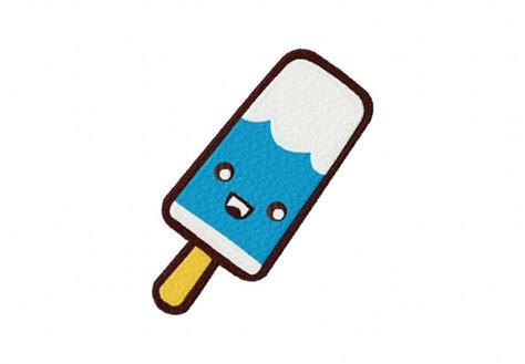 Cutesy Popsicle Machine Embroidery Design Daily Embroidery