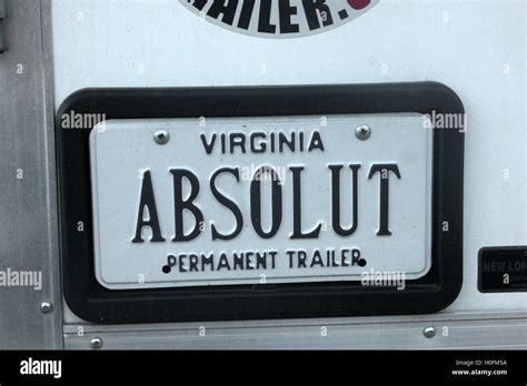 License plate in Virginia, USA Stock Photo - Alamy