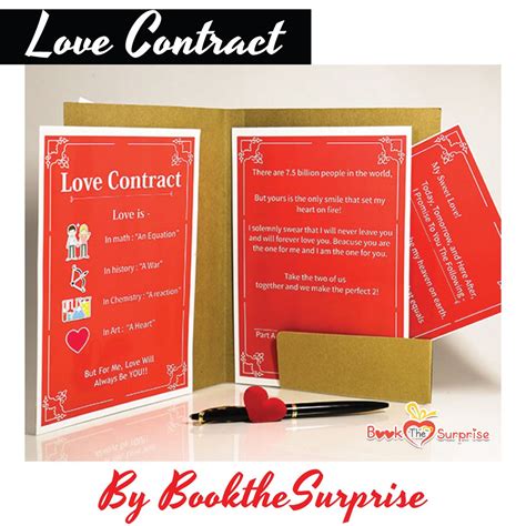 Romantic Love Contract Bind Them To Your Love This Valentine Season Love Contract Romantic