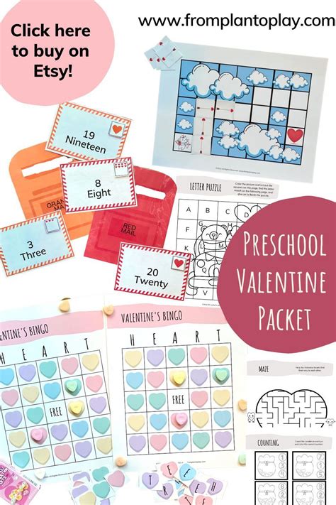 Preschool Valentine Activity Packet Valentine Activities For