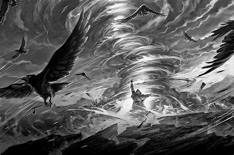 Hd Wallpaper Crow Dark Fantasy Goth Gothic Magic Raven Wallpaper Flare