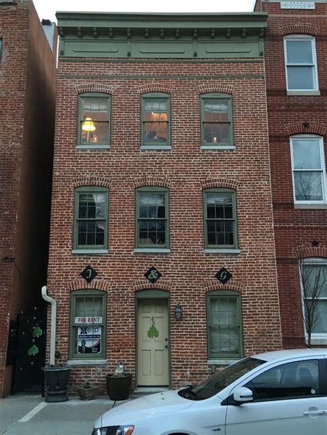 One Of The Lovely Houses In The Fells Point Area Of Baltimore