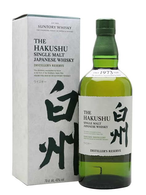 Suntory Hakushu Distillers Reserve Single Malt Japanese Whisky