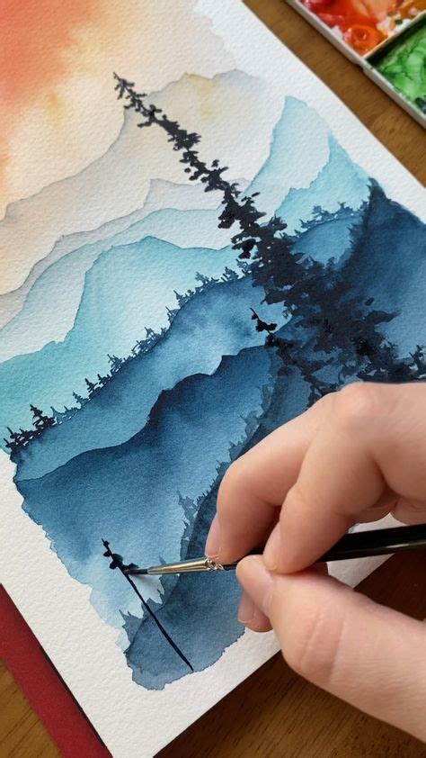 Wasserfarbenbilder Ideen In Bilder Aquarell Landschaften Aquarellbilder