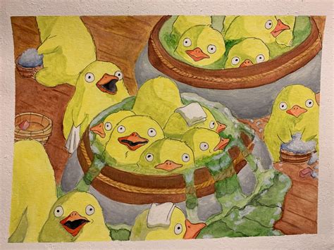 I Painted The Ducks From Spirited Away Ghibli