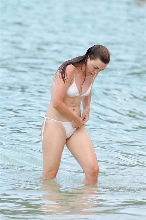 Melissa George In White Bikini On The Beach In St Barts 16 Gotceleb