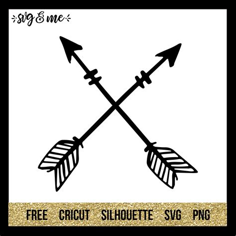 Crossed Arrows Svg And Me Arrow Svg Svg Cricut Free