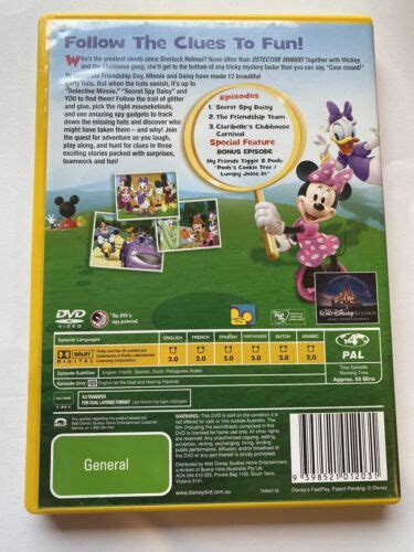 Mickey Mouse Clubhouse Detective Minnie Dvd In Vgc Ebay