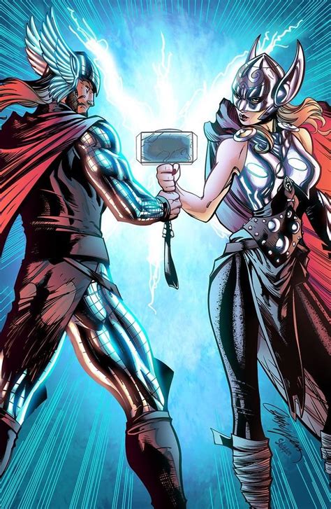 Odinson And Jane Foster Thors Marvel Thor Thor Comic