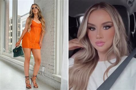 teen mom kayla sessler shows off curves in tiny see through orange dress and sky high heels