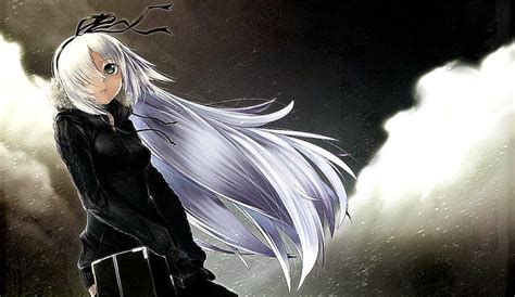 Cute Anime Girl White Hair Wallpapers Wallpaper Cave