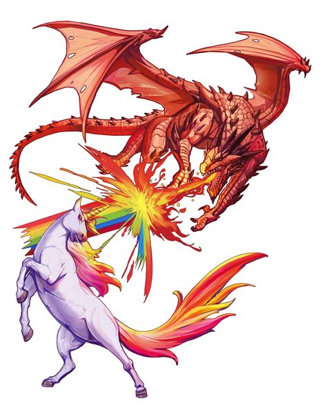 Dragon Vs Unicorn By Long Chu Shinji Studio Rimaginarydragons