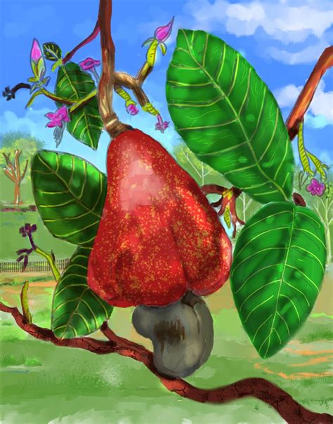 A View Of Pasture From A Cashew Tree A Krita Painting Radiance Art By