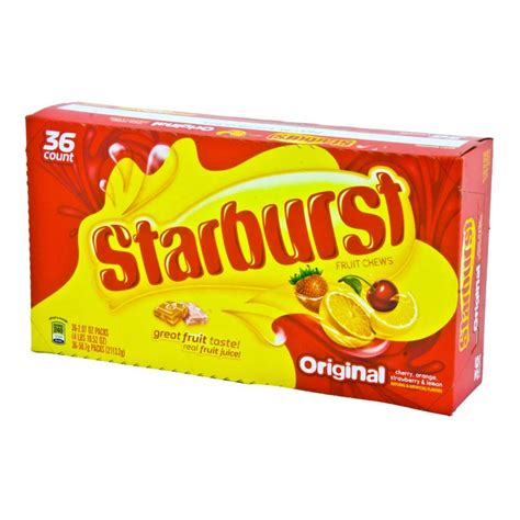 Starburst Original Starburst Candy 36 Ct Package 10case