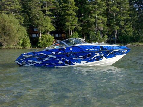See more ideas about motorcycle painting, motorcycle paint jobs, custom paint. #Blue #camouflage total #covering on little boat. | Boat ...