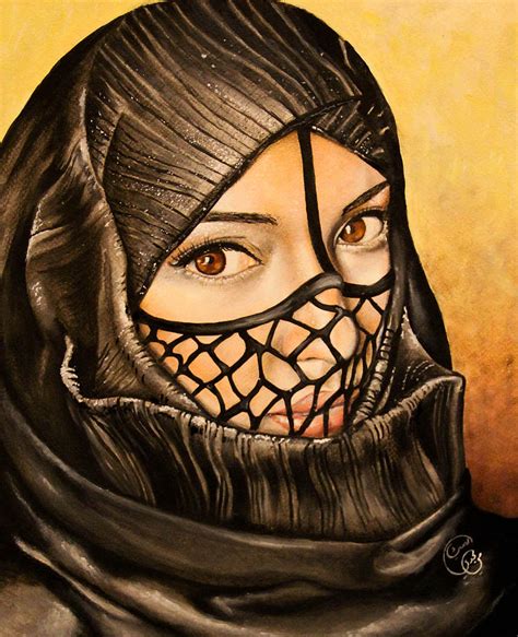Arabian Girl Painting By Mai Magdy