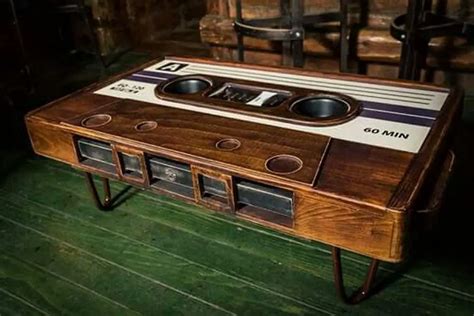 Cassette Tape Inspired Vintage Diy Coffee Table 10 Productive Steps