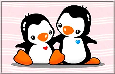 Cartoon Penguin Couple Penguins Pinterest Couple Cartoon And Penguins