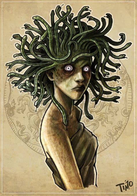 medusa in greek mythology is referenced as one of the three gorgons description from pinterest