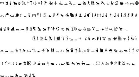 Old Egypt Glyphs Free Font In Ttf Format For Free Download 12435kb