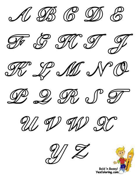 Elegant Cursive Alphabet Chart At Yescoloring Yescoloring Lettering
