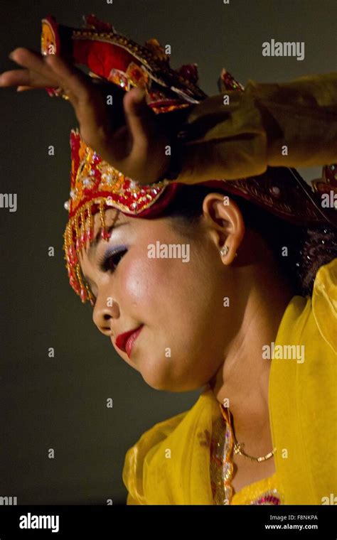 Traditional Burmese Dancer Dance In Burma Now Known As Myanmar Make