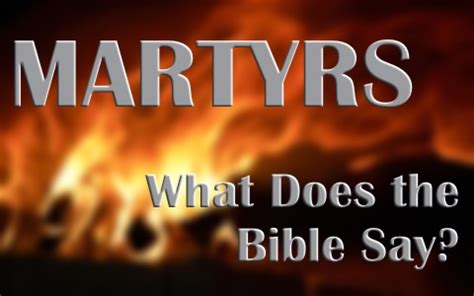 What god taught me this week ⎮dating a non believer. What Does The Bible Say About Martyrs?