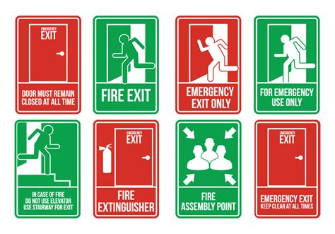 Emergency Exit Signs Clipart Best