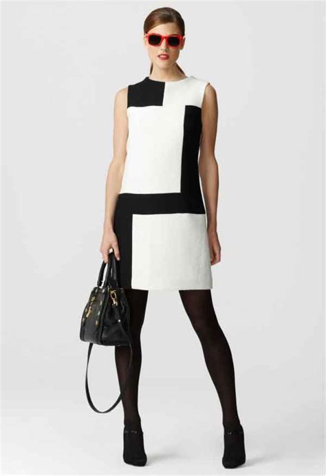 Milly Color Block Dress Brings Me Back To The 70slove It White