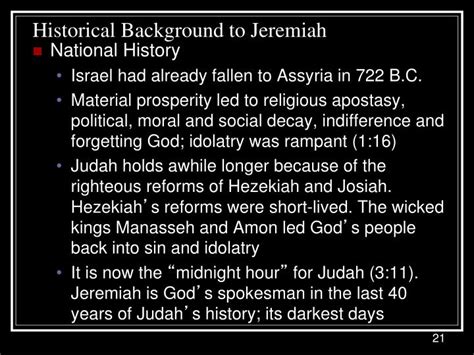 Ppt The Book Of Jeremiah Powerpoint Presentation Id7001688