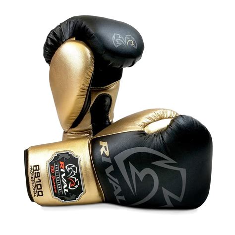 Rival Rs100 Professional Boxing Sparring Gloves Blackgold Fight Shop