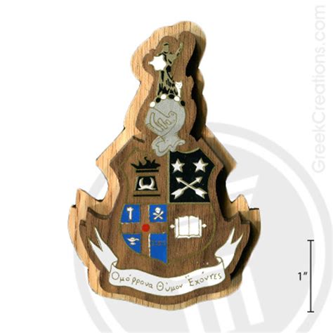Theta Delta Chi Large Raised Wooden Crest By Greek Creations