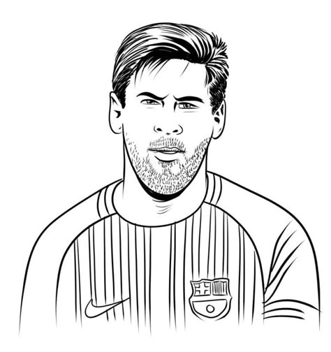 Dibujos Del Dolo Lionel Messi Para Colorear E Imprimir Dibujo