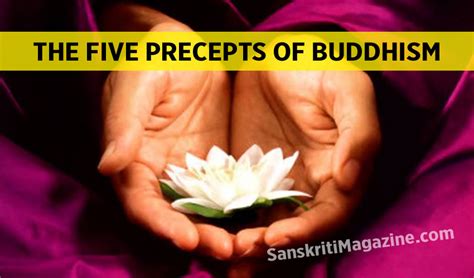 The Five Precepts Of Buddhism Sanskriti Hinduism And Indian Culture